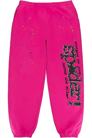 Sp5der Pants con logo Magenta estampado