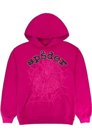 Sp5der Hoodie OG Web Pink