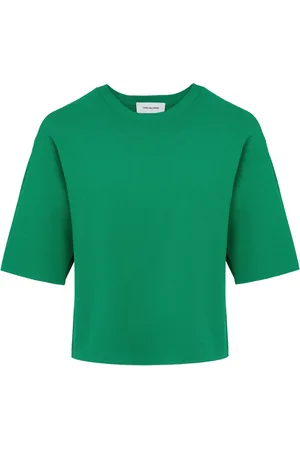 YVES SALOMON Playera corta tejida