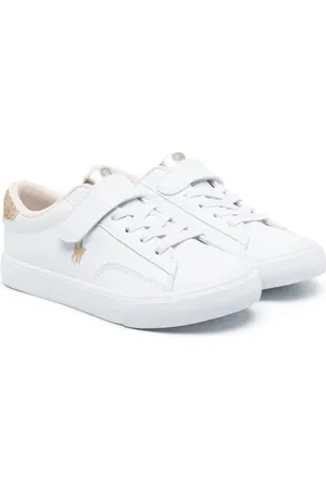 Ralph Lauren Tenis con logo y detalle de glitter
