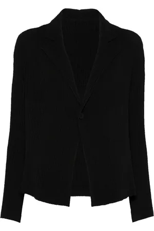 Issey Miyake Blazer con efecto plisado