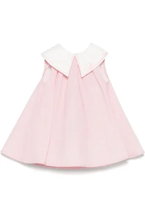 MISS BLUMARINE Vestido camisero con rayas estampadas
