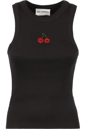 Des Phemmes Camiseta con motivo bordado