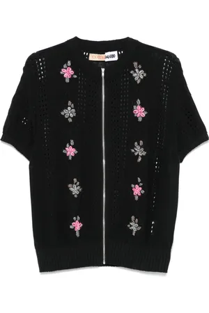 MAGLIANO Camisa tejida con bordado floral