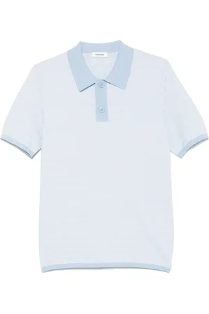 Sandro Playera tipo polo Square Cross en jacquard