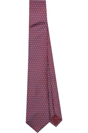 Salvatore Ferragamo Corbata con motivo Gancini en jacquard