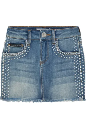 Philipp Plein Falda con detalles de cristal