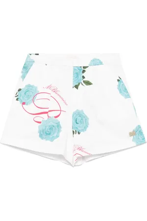 MISS BLUMARINE Shorts con estampado floral