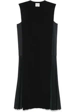 SEMICOUTURE Vestido midi con detalle plisado