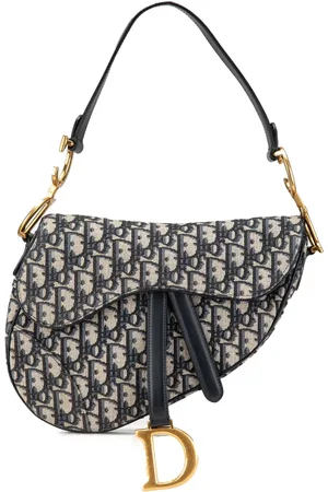 Dior Bolsa de hombro Oblique Canvas Saddle Bag 2022
