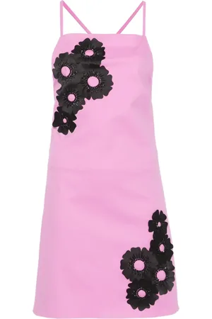 Msgm Vestido corto con aplique floral
