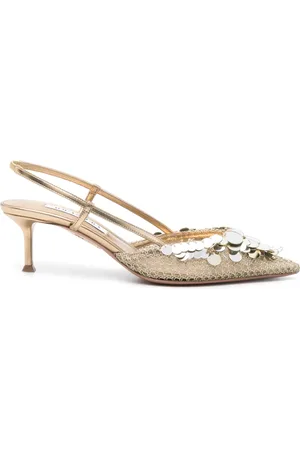 Aquazzura Zapatillas Can Can con tacón de 50mm
