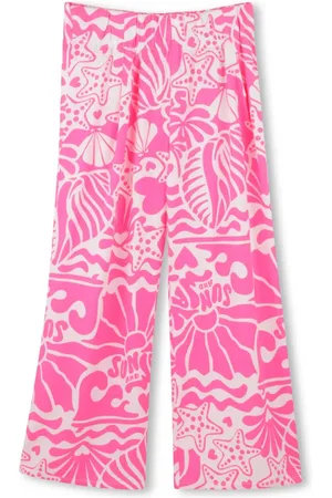 Billieblush Pantalones con estampado de coral