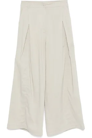 Low Classic Pantalones palazzo con pliegues