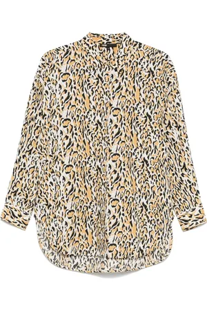 Maje Camisa con estampado de leopardo