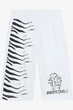 Roberto Cavalli Shorts con logo estampado