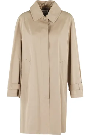SEMICOUTURE Gabardina con dobladillo recto