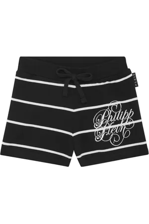 Philipp Plein Shorts con motivo de rayas