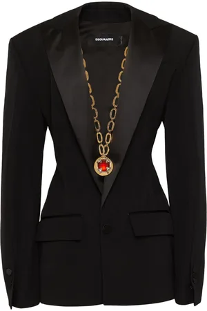 Dsquared2 Blazer con un botón y solapas de pico