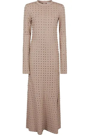 Sportmax Vestido manga larga con detalles