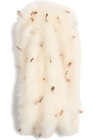 VALENTINO GARAVANI Mascada con detalle de plumas