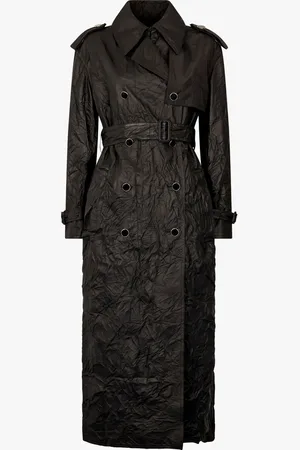 Roberto Cavalli Gabardina con efecto arrugado