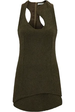 Salvatore Ferragamo Vestido corto de bouclé