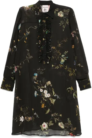 SEMICOUTURE Vestido midi con estampado floral