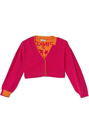 Pinko Cárdigan tejido con logo en intarsia