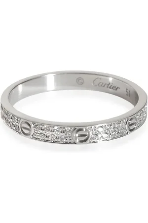 Cartier Anillo Love en oro blanco de 18kt con diamantes