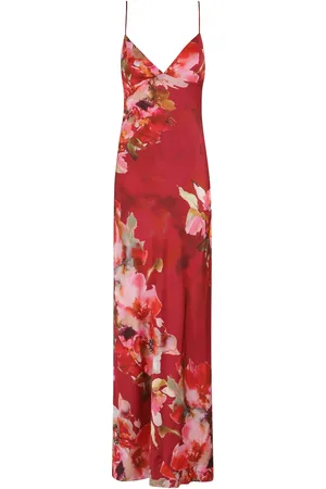 HEMANT AND NANDITA Vestido midi con estampado floral