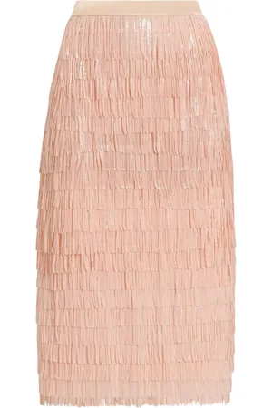 Dolce & Gabbana Falda midi bordada con lentejuelas