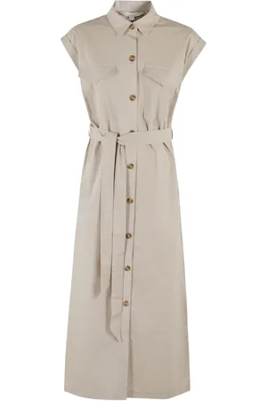 Barbour Vestido camisero con cinturón