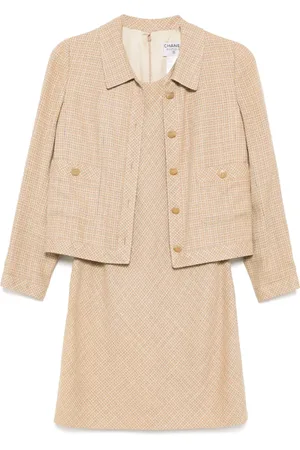 CHANEL Vestido Setup Suit Jacket Sleeveless 1998
