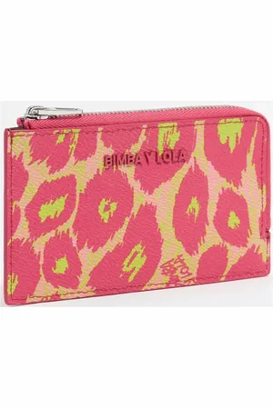 Bimba y Lola Cartera con estampado de leopardo y cierre