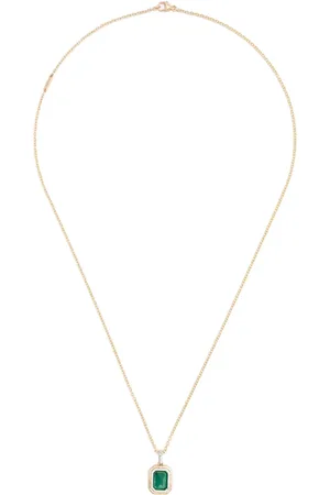 MAOR Collar Equinox en oro amarillo de 18kt con peridoto