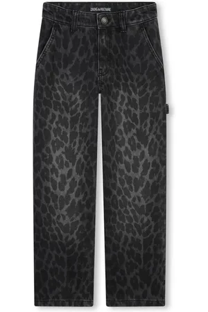 Zadig & Voltaire Jeans rectos con estampado de leopardo