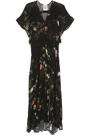 SEMICOUTURE Vestido largo con estampado floral