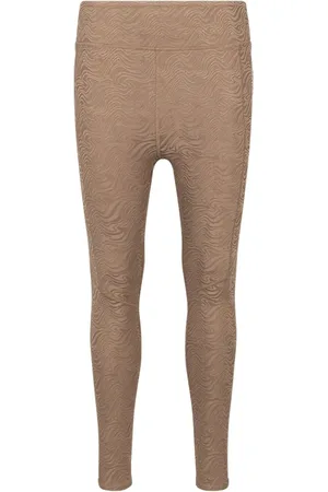TWENTY MONTREAL Leggins Swirl 3D Activewear Mocha Brown