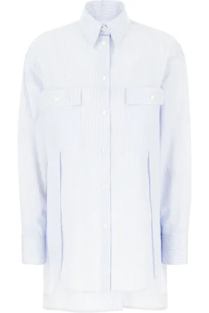 Salvatore Ferragamo Camisa con rayas estampadas