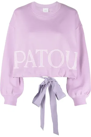 Patou Sudadera corta con logo estampado