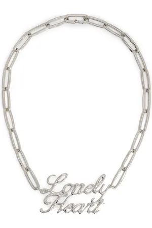 Jil Sander Collar con placa del eslogan
