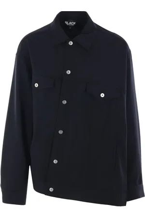 Comme des Garçons Chamarra estilo gabardina asimétrica