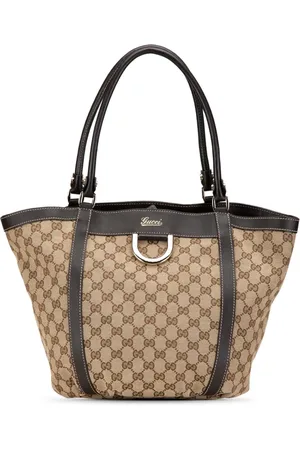 Gucci Tote GG Canvas Abbey D Ring 2000-2015