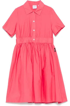 Aspesi Vestido camisero plisado