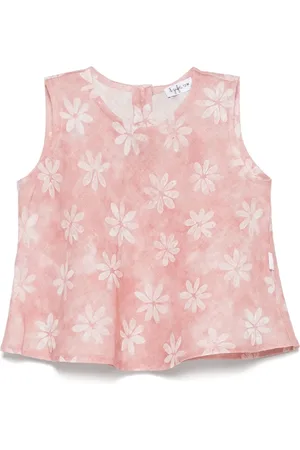 Il gufo Top con estampado floral