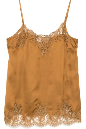 Ermanno Firenze Top con encaje floral