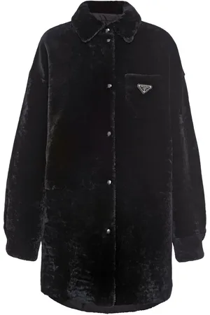 Prada Abrigo reversible con logo triangular
