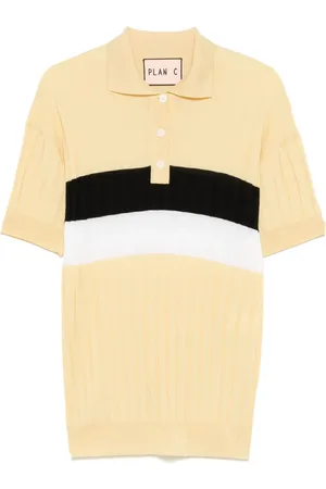 Plan C Playera tipo polo a rayas