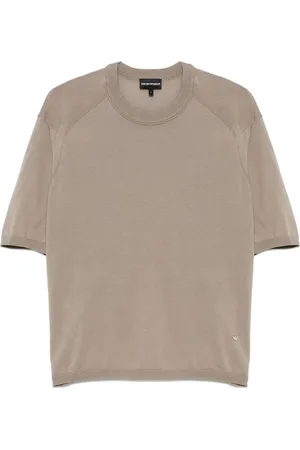 Emporio Armani Playera de canalé fino